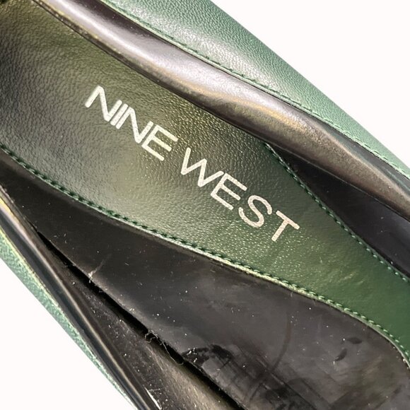 Nine West All The Way Women's Green Shoes/Heels Size 8.5M SKU 5255 - Picture 6 of 8